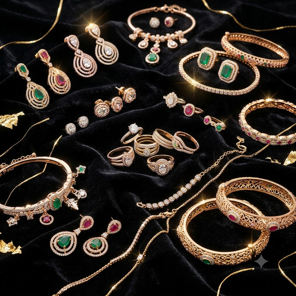 Earrings, Rings & Bracelets